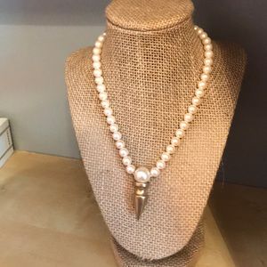 eddie borgo for jcrew pearl spike necklace